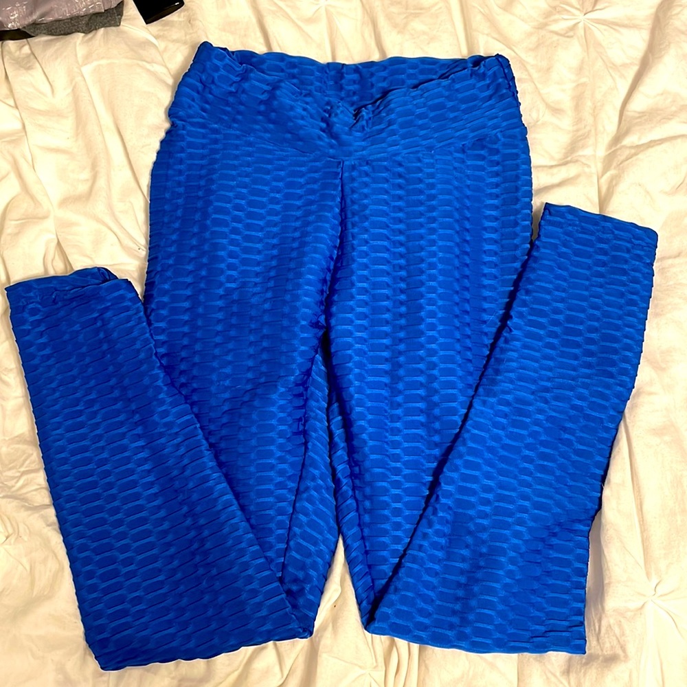 Royal blue “til-tok” leggings